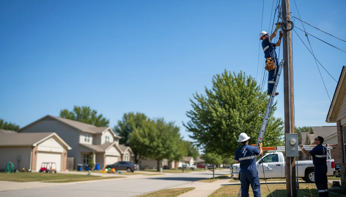 Residential electrician providing installation services in Imler, PA